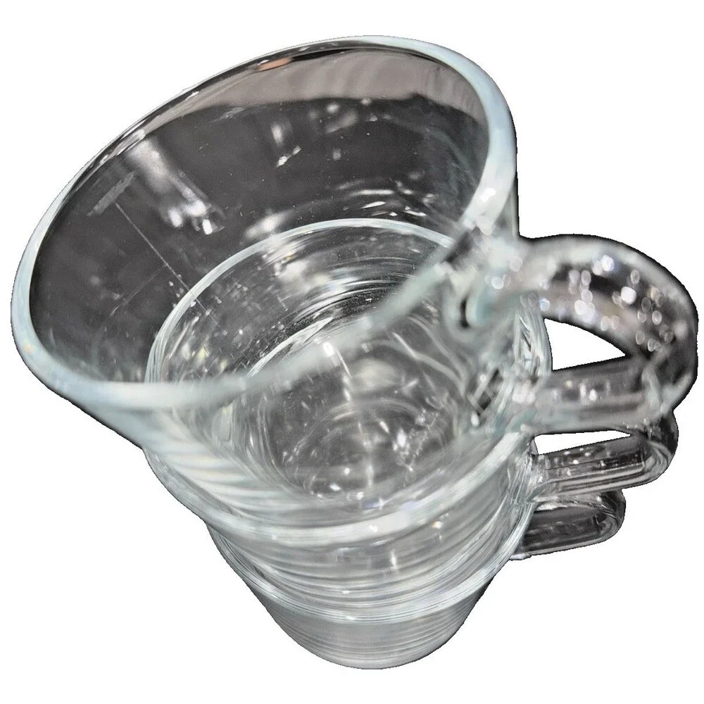 3 Ikea Clear Glass Mug New